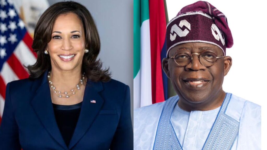 Kamala Harris speaks with Tinubu, assures US support in boosting Nigeria's economy