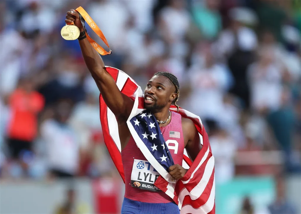 Noah Lyles wins 100m gold at World Athletics Championship