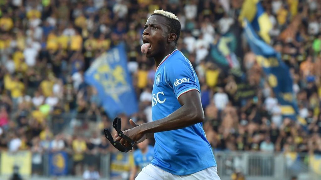 Osimhen’s brace gets champions, Napoli to near-perfect Serie A start