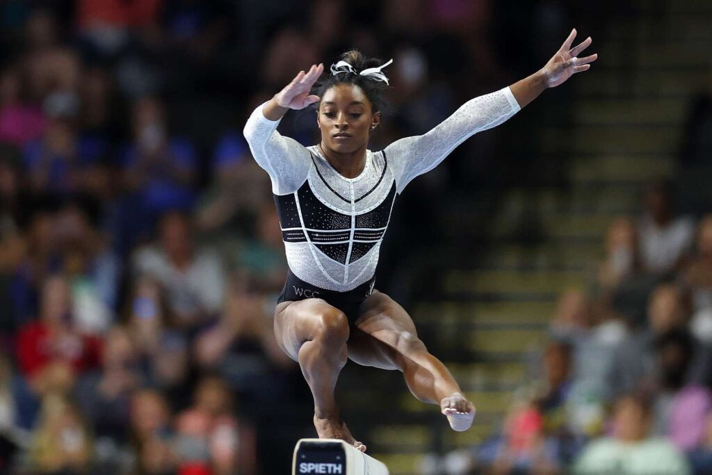 Simone Biles wins at first competition after 2020 Olympics slump