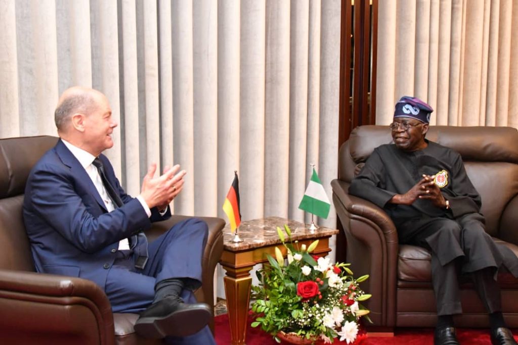 President Tinubu and German Chancellor, Olaf Scholz