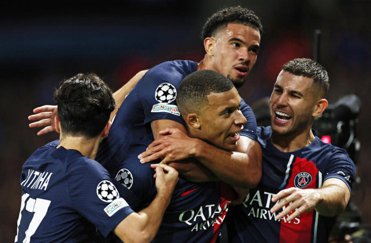 PSG outclass Milan to get back on track in Champions League
