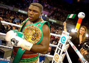 Samuel Peter won a World Heavyweight boxing title in 2008