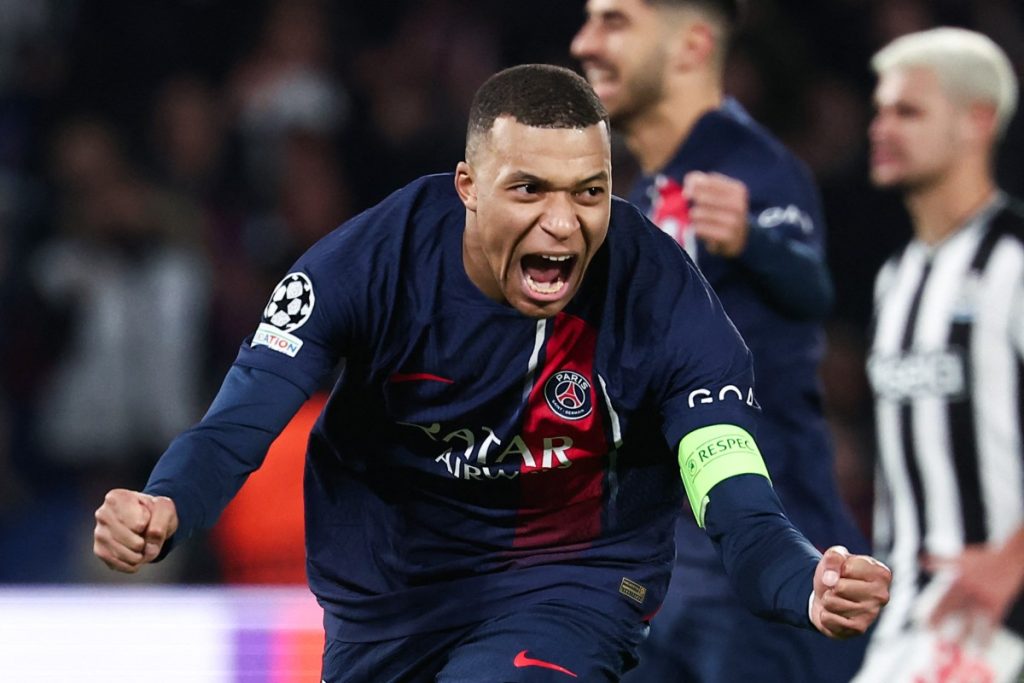 Last-gasp Mbappe penalty earns PSG Champions League draw with Newcastle