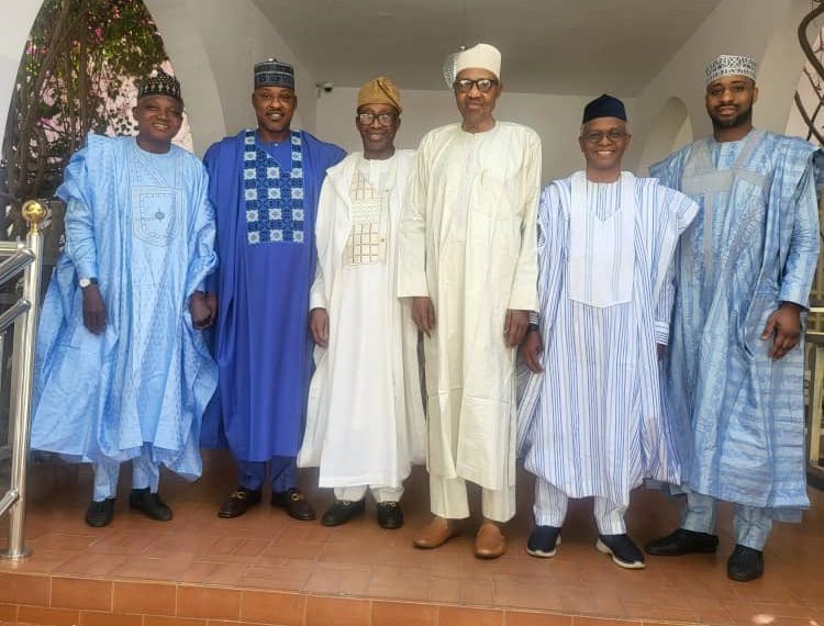 El-Rufai and former president Buhari in Daura, Katsina State.