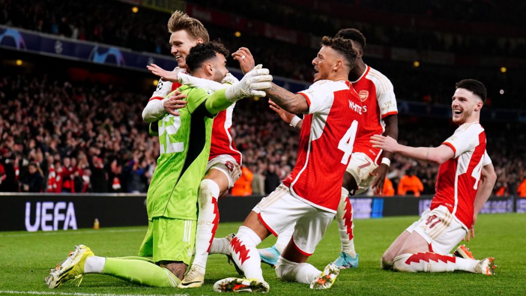 Arsenal edge Porto 4-2 on penalties to book place in UCL quarter finals