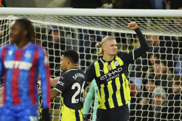 EPL: Man City drop points at Crystal Palace in 2-2 draw